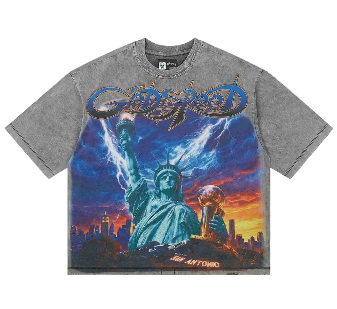 GODSPEED LIBERTY REIGNS TEE GREY