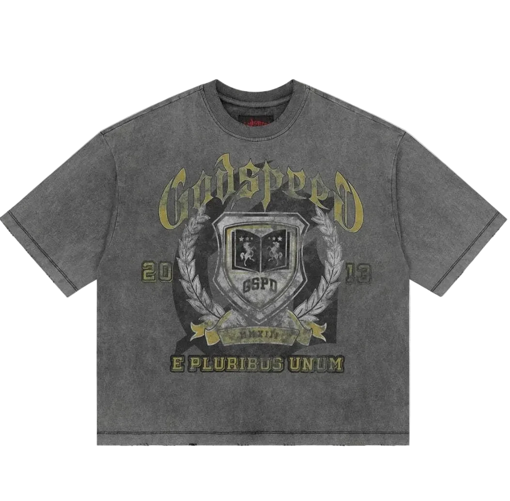 GODSPEED GSPD CREST TEE GREY
